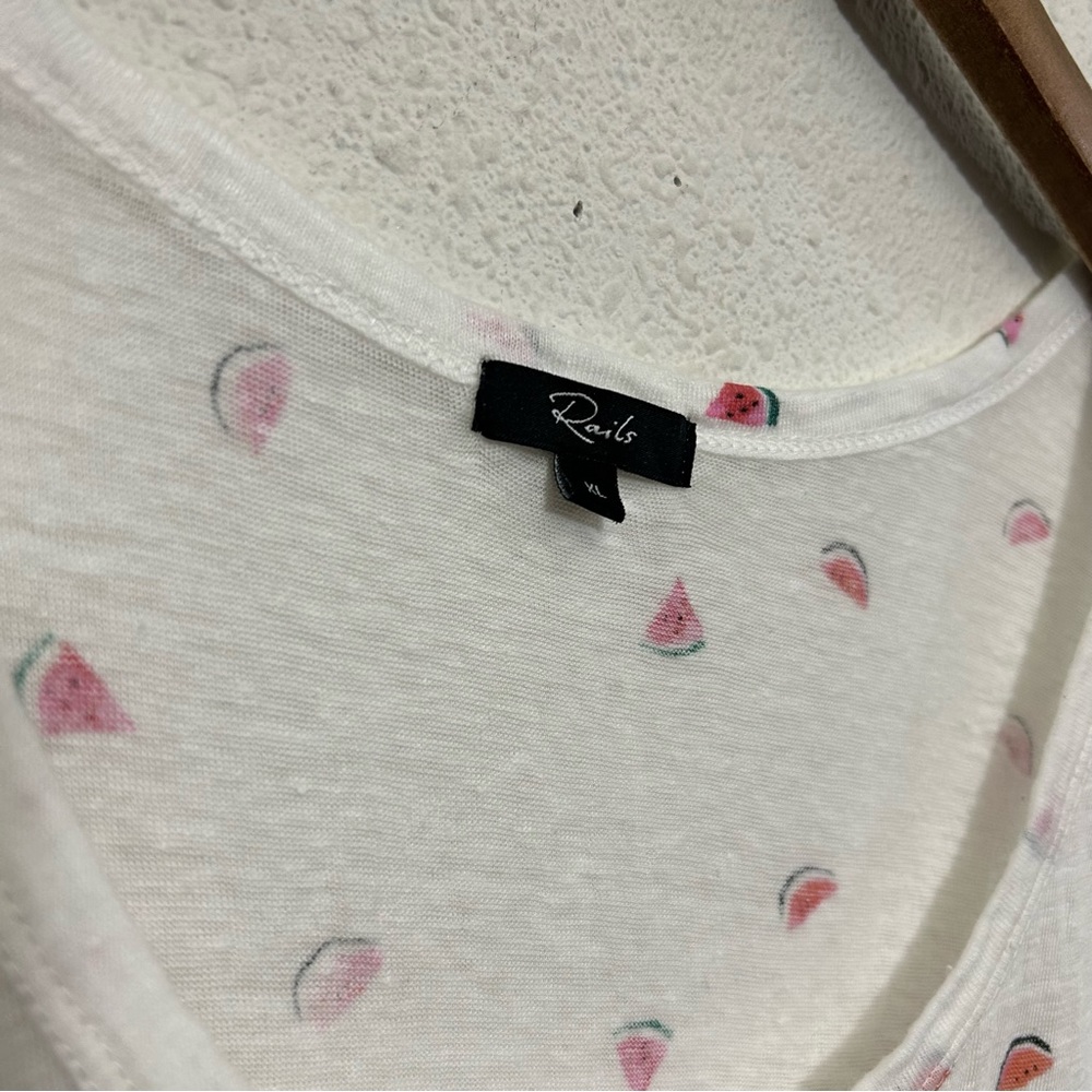 Rails Sleeveless Watermelon Print Top Xl - image 2